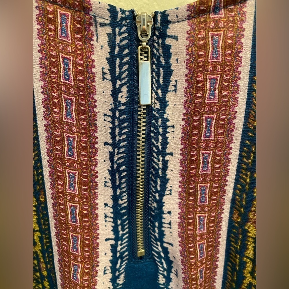 Fourteenth Place Aztec Boho Style Blouse - Picture 4 of 6